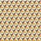 Seamless faceted polyhedral triangle background pattern texture in Autumn tones.