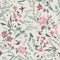 Seamless fairy floral pattern