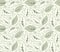 Seamless fancy leaves vector wallpaper