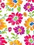 Seamless fancy vector flower wallpaper