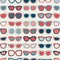 Seamless fashion eyeglasses pattern
