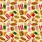 Seamless fast food pattern