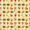 Seamless fast food pattern