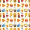 Seamless fast food pattern