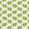 Seamless fern vector pattern on a light background