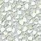 Seamless ficus leaves pattern background