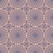 Seamless fine pink lace patterns in vintage style. Circle shapes on purple background.