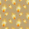 Seamless fire bird feather pattern