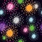 Seamless firecracker pattern