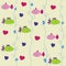 Seamless fishes pattern