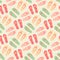 seamless flip flops pattern and background vector illustration