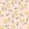 Seamless flora cartoon element pattern