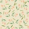 Seamless flora cartoon element pattern