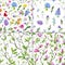 Seamless floral background. Flowers pattern