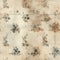 A seamless floral beige retro wallpaper