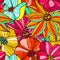 Seamless floral bright pattern.