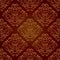 Seamless floral brown pattern