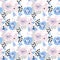 Seamless floral feminine pattern