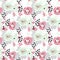 Seamless floral feminine pattern