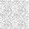 Seamless floral monochrome pattern