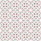 Seamless floral ornament pattern. stylish modern floral red and cyan texture