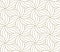 Seamless floral pattern with abstract geometric flower line texture, gold on white background. Light modern simple