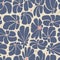 Seamless floral pattern design with stylized large blossoms