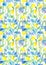 Seamless floral pattern - fantasy flowers. Watercolor