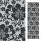 Seamless floral pattern leaves, flower, brach in the eclectic style of the late 19th century