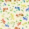 Seamless floral pattern, prints of natural colors,