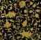 Seamless floral pattern in renaissance style.
