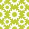 Seamless floral pattern. Repeated green flowers. Vector illustration.