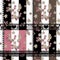 Seamless floral pattern retro patchwork background