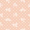Seamless floral pattern, roses on the polka dot background.