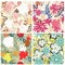 Seamless floral pattern set