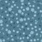 Seamless floral pattern. Small flowers and leaves. Blue shades.