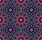 Seamless floral pattern with stylized flowers - mandalas