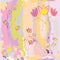 Seamless floral pattern with stylized sketch tulips