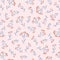 Seamless Floral Pattern in Vector hand drawn style. Ditsy repeated background.