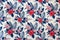 Seamless Floral Pattern on Wallpaper