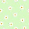 Seamless floral pattern white flowers Daisy on green