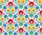 Seamless floral polish pattern - ethnic background