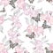 Seamless floral romantic spring pattern background flowers ornament wallpaper textile