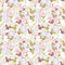 Seamless floral romantic spring pattern background flowers ornament wallpaper textile