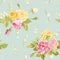 Seamless Floral Shabby Chic Background