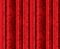 Seamless floral texture on the red curtains