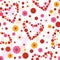 Seamless floral valentine pattern