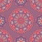 Seamless floral vector medallion pattern