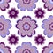 Seamless floral vivid violet pattern