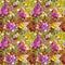 Seamless floral wallpaper. Modern ornamental decor paisley and flowers. Watercolor